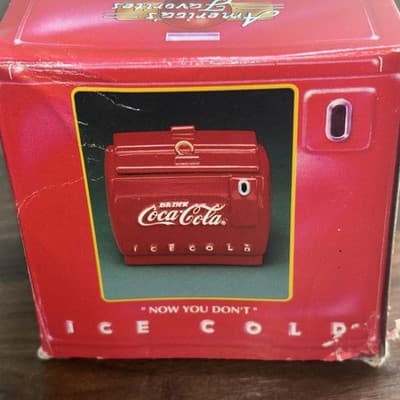 Vtg 1993 Enesco "Now You See It" Cool Yule Coca Cola Coke Pop Up Ornament - Thumbnail 9