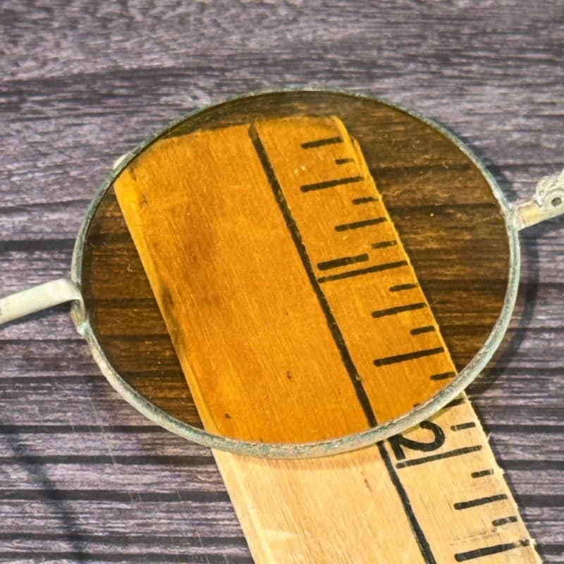 Antique 1910s-1920s Willson Amber Round Lens Shooting Driving Spectacles with Ca - Thumbnail 10