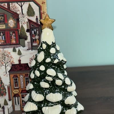 Vintage 1982 McConnell's Corners Town Christmas Tree Figurine by AVON in Box - Thumbnail 2