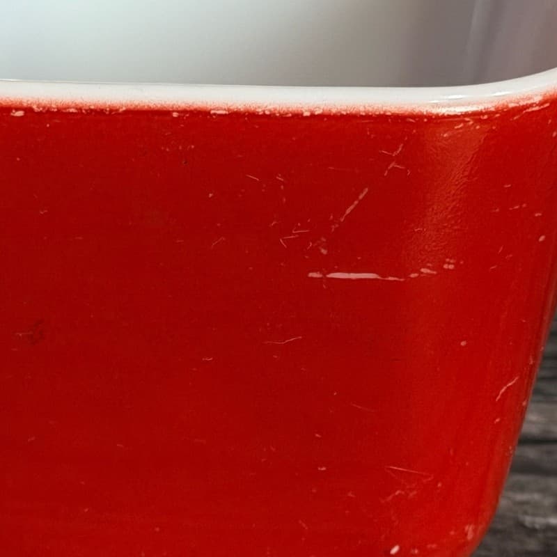 Vintage Pyrex 501 Primary Red Refrigerator Dish 1.5 Cup - Thumbnail 3
