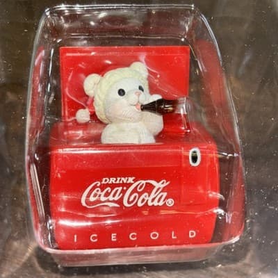 Vtg 1993 Enesco "Now You See It" Cool Yule Coca Cola Coke Pop Up Ornament - Thumbnail 13