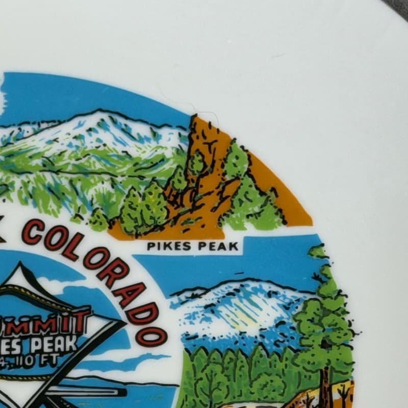 Vintage Pikes Peak Colorado Souvenir Collector Plate 8” - Thumbnail 7