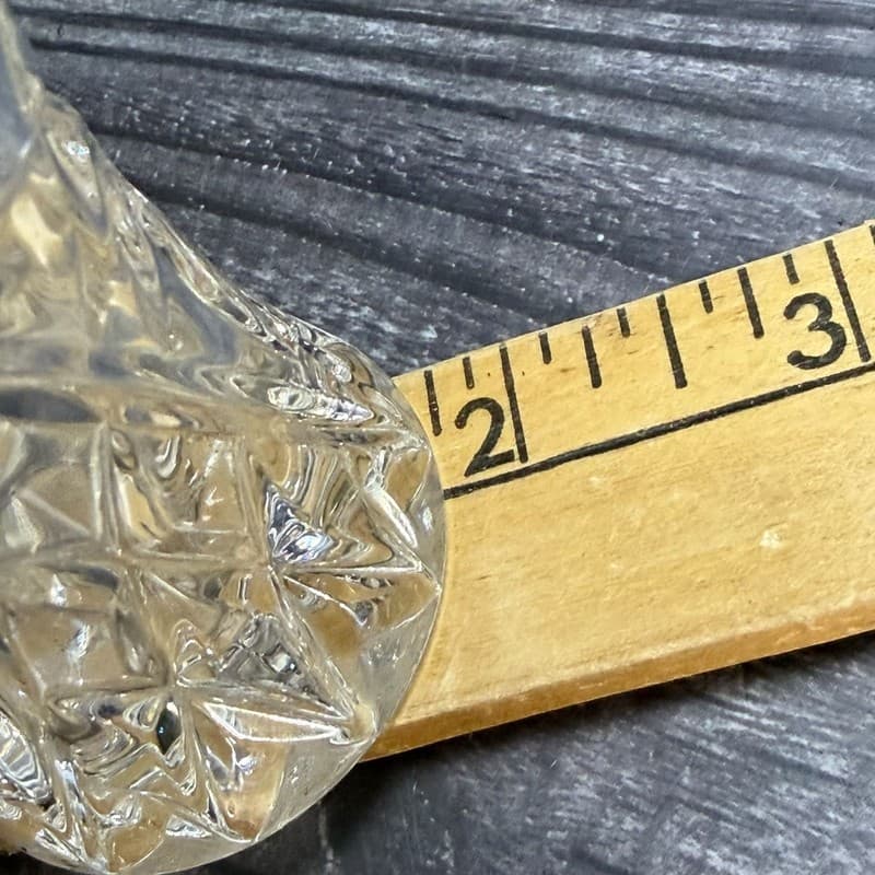 Lenox Fine Crystal Star Cut Bud Vase Made in Czech Republic 4" - Thumbnail 12