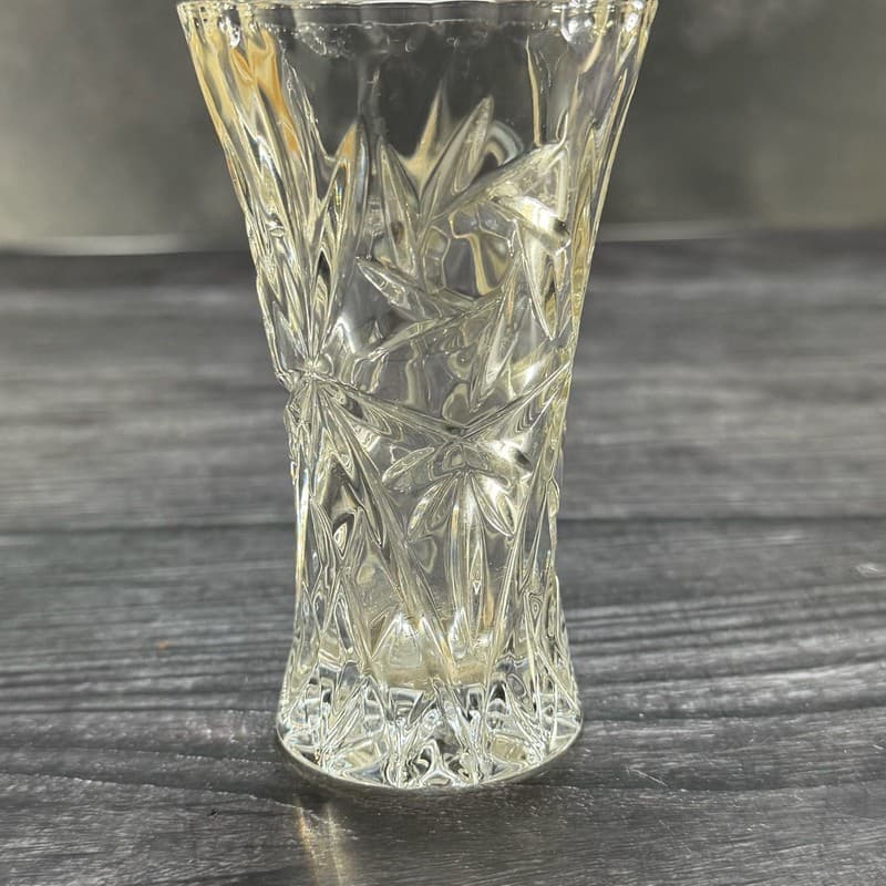 Lenox Fine Crystal Star Cut Bud Vase Made in Czech Republic 4" - Thumbnail 8