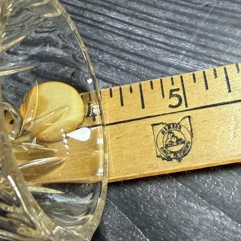Lenox Fine Crystal Star Cut Bud Vase Made in Czech Republic 4" - Thumbnail 11