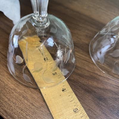 Libby Rock Sharpe Classic Champagne Coupe 4.5”Glasses Set Of 6 Vintage MCM Lea - Thumbnail 8