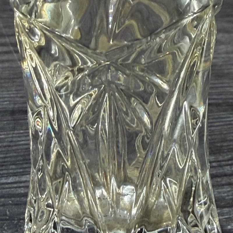 Lenox Fine Crystal Star Cut Bud Vase Made in Czech Republic 4" - Thumbnail 5