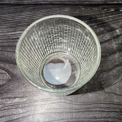 Vtg Jeannette Finlandia Tree Bark Icicle Old Fashioned Flared Low-ball Glass - Thumbnail 2