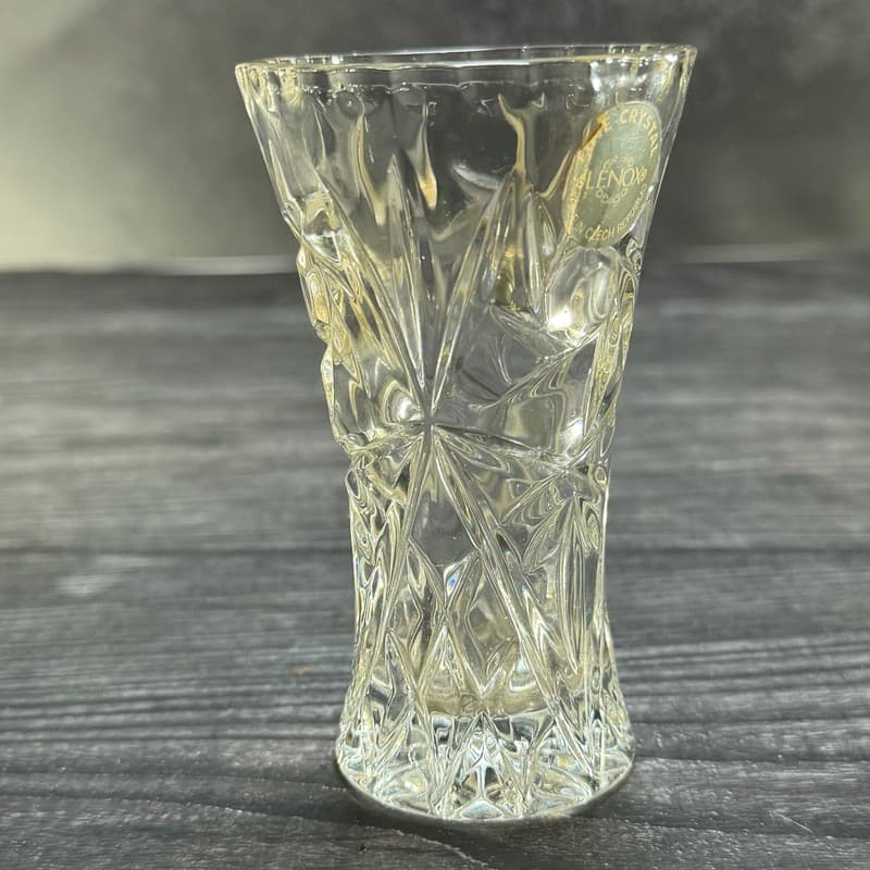 Lenox Fine Crystal Star Cut Bud Vase Made in Czech Republic 4" - Thumbnail 10