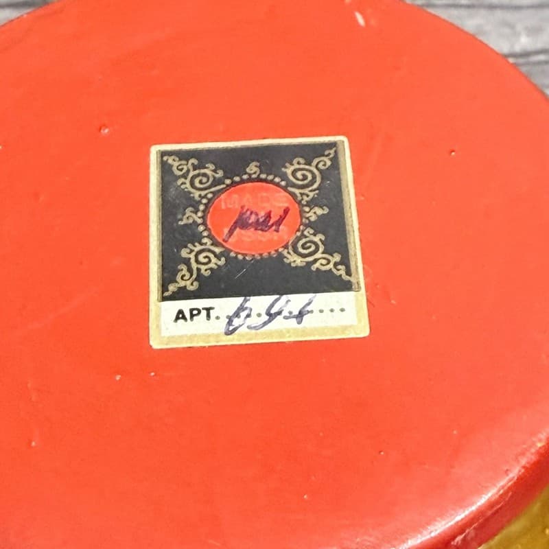 Vintage Russian Khokhloma Hand Painted Lacquered Wooden Bowl USSR - Thumbnail 8