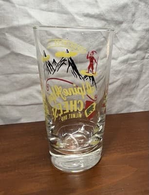 Vintage Marcrest Swiss Alpine Cheese advertising Drinking Glasses MCM 8oz Single - Thumbnail 4
