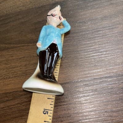Vintage 1960's Old Man Old Pregnant Lady Salt and Pepper Shakers Enesco Japan - Thumbnail 9