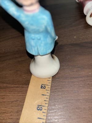 Vintage 1960's Old Man Old Pregnant Lady Salt and Pepper Shakers Enesco Japan - Thumbnail 11