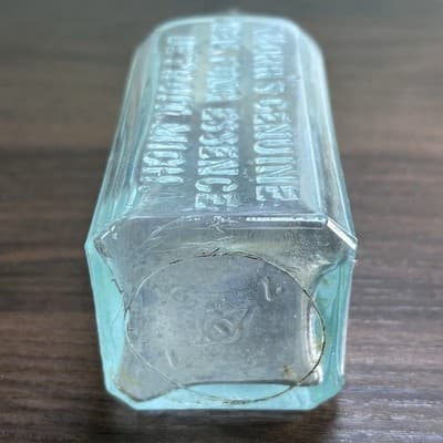 Antique Apothecary Medicine Bottle Knorr's Genuine Hien Fong Essence Fraud Paper - Thumbnail 7