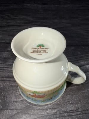 Sangostone Footed Coffee Cup Country Cottage (3645) Replacement - Thumbnail 6