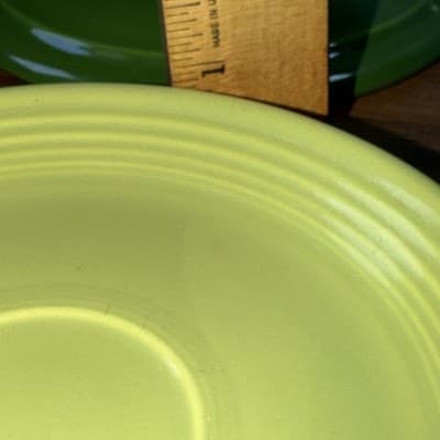 Fiesta Saucers 6" By Homer Laughlin Retired USA Lot of 4 Lime Green Teal Blue - Thumbnail 19