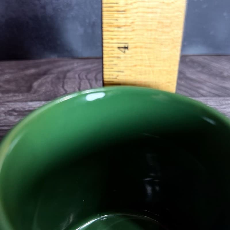 Vintage MJB Premium Instant Coffee Green Ceramic Mug Made in England 3.5" - Thumbnail 5