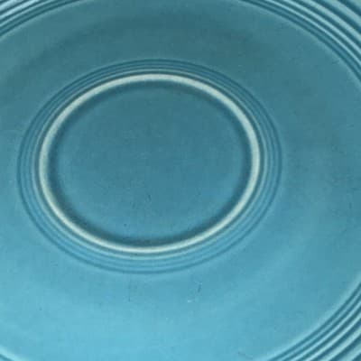 Fiesta Saucers 6" By Homer Laughlin Retired USA Lot of 4 Lime Green Teal Blue - Thumbnail 7