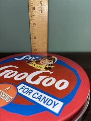 Vintage Goo Goo for Candy Tin Standard Candy Co Nashville, TN Clusters Lunch - Thumbnail 12