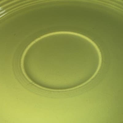 Fiesta Saucers 6" By Homer Laughlin Retired USA Lot of 4 Lime Green Teal Blue - Thumbnail 3