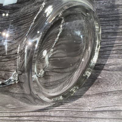 FOSTORIA NAVARRE CRYSTAL *4 3/8" ICE BUCKET w/METAL HANDLE Magnesium Glass Glow - Thumbnail 14