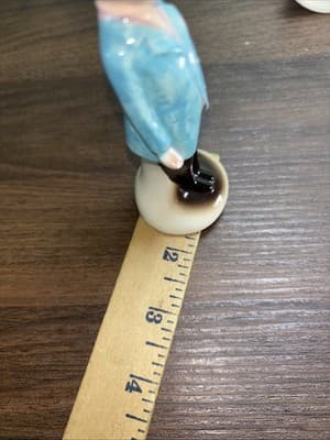 Vintage 1960's Old Man Old Pregnant Lady Salt and Pepper Shakers Enesco Japan - Thumbnail 10
