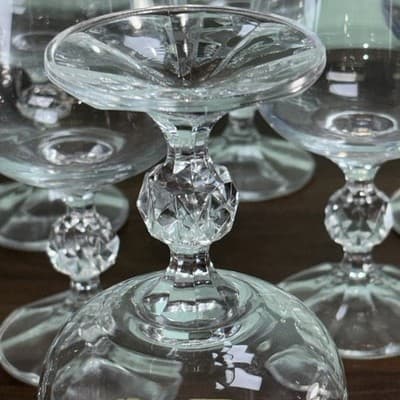 (10) Claudia By Import Associates Crystal Glass Water Goblet Glasses 6.5” - Thumbnail 8