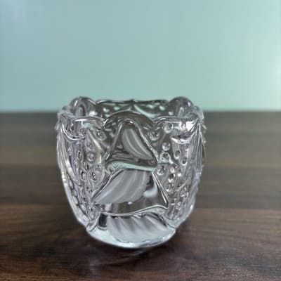 Mikasa Germany Crystal Christmas Tree Tea Light Votive Candle Holder Vase 2.75" - Thumbnail 2