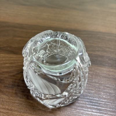 Mikasa Germany Crystal Christmas Tree Tea Light Votive Candle Holder Vase 2.75" - Thumbnail 7
