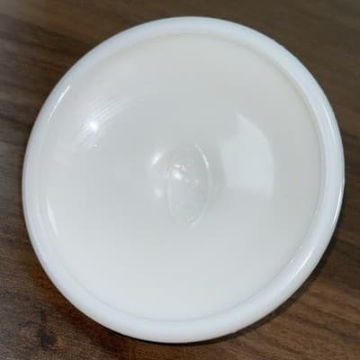 Fenton Milk Glass Hobnail Lid for Scalloped Creamer 3902-3 1/4" Replacement - Thumbnail 7