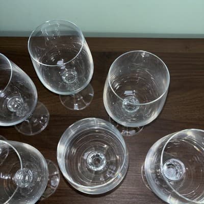 (10) Claudia By Import Associates Crystal Glass Water Goblet Glasses 6.5” - Thumbnail 4