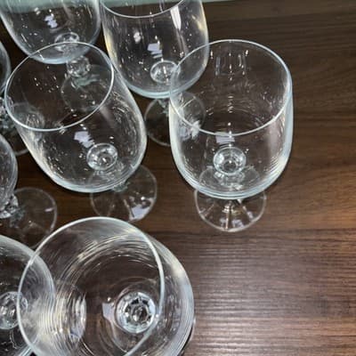 (10) Claudia By Import Associates Crystal Glass Water Goblet Glasses 6.5” - Thumbnail 5