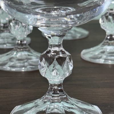 (10) Claudia By Import Associates Crystal Glass Water Goblet Glasses 6.5” - Thumbnail 7