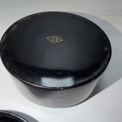 Japanese Black Lacquer Vintage Coasters w/Gold Flowers Leaf Limbs Design - Thumbnail 15