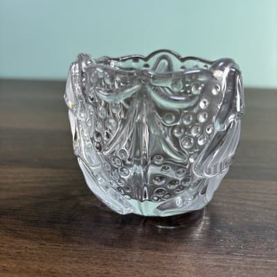 Mikasa Germany Crystal Christmas Tree Tea Light Votive Candle Holder Vase 2.75" - Thumbnail 3
