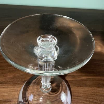 VTG LIBBY Frosted Silver Leaf MCM CHAMPAGNE / SHERBET 4 Oz GLASSES Replacement - Thumbnail 7