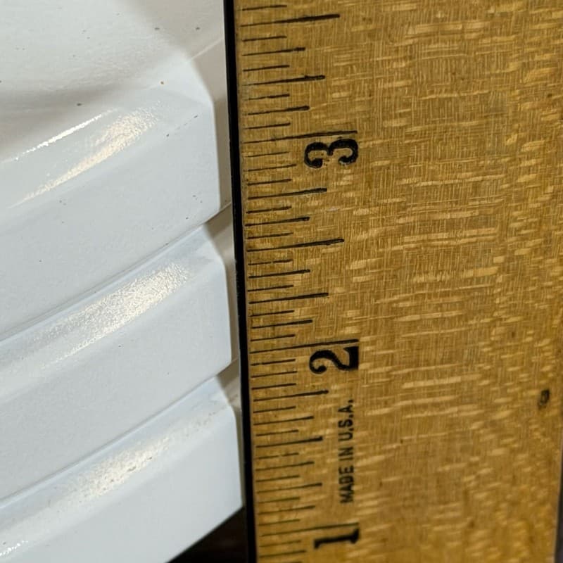 Vintage Art Deco 8-Inch Fitter Skyscraper Style Milk Glass Ceiling Light Shade w - Thumbnail 11