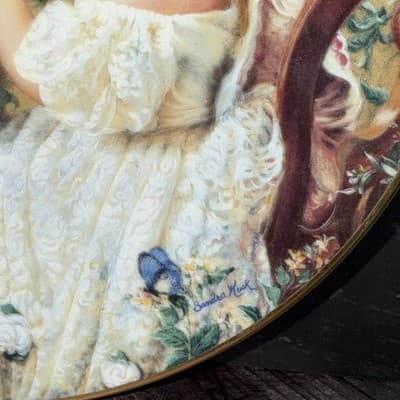 VTG Sandra Kuck The Tea Party Decorative Collectible Art Plate 4337PT NO COA - Thumbnail 5