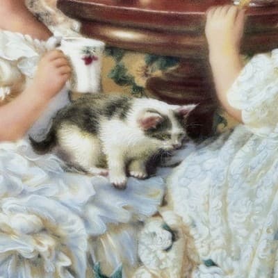 VTG Sandra Kuck The Tea Party Decorative Collectible Art Plate 4337PT NO COA - Thumbnail 4