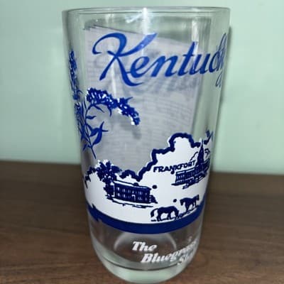 VTG 5 States Collectors Glasses Drinking Tumbler with Sheet Music Novelty - Thumbnail 18