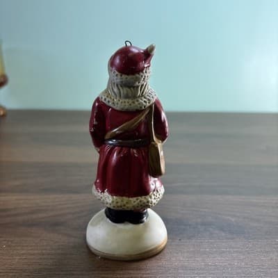 Vtg Santas From Around the World Dated Christmas Bisque Figurine 1920 Holland - Thumbnail 4