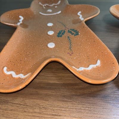 The Cook's Bazaar Gourmet Collection Gingerbread Cookie Platters Set Of 2 Trays - Thumbnail 8