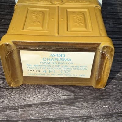 Vintage Avon Charisma Bath Oil Vanity 4 FL Oz-Unused - Thumbnail 7
