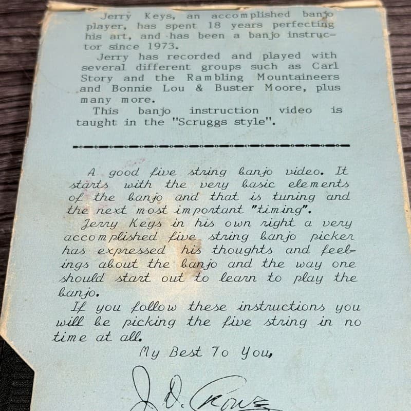 Banjo Instructional VHS Lot: Pete Seeger How to Play 5-String Banjo & Jerry Keys - Thumbnail 7