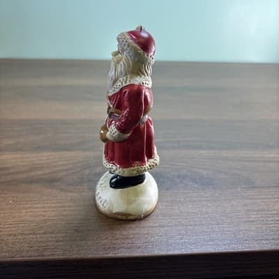 Vtg Santas From Around the World Dated Christmas Bisque Figurine 1920 Holland - Thumbnail 6