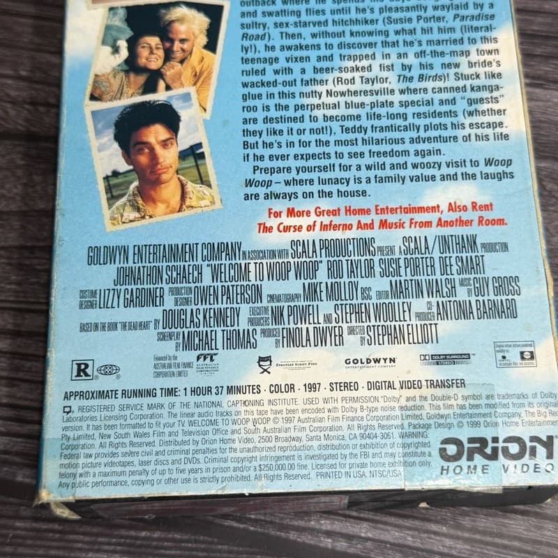 Welcome to Woop Woop (VHS, 1999) Johnathon Schaech Australian Comedy - Thumbnail 15