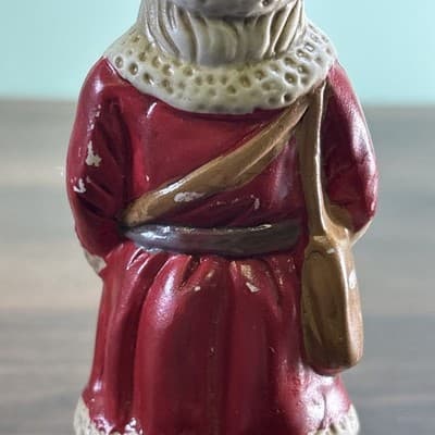 Vtg Santas From Around the World Dated Christmas Bisque Figurine 1920 Holland - Thumbnail 5