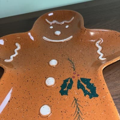 The Cook's Bazaar Gourmet Collection Gingerbread Cookie Platters Set Of 2 Trays - Thumbnail 5