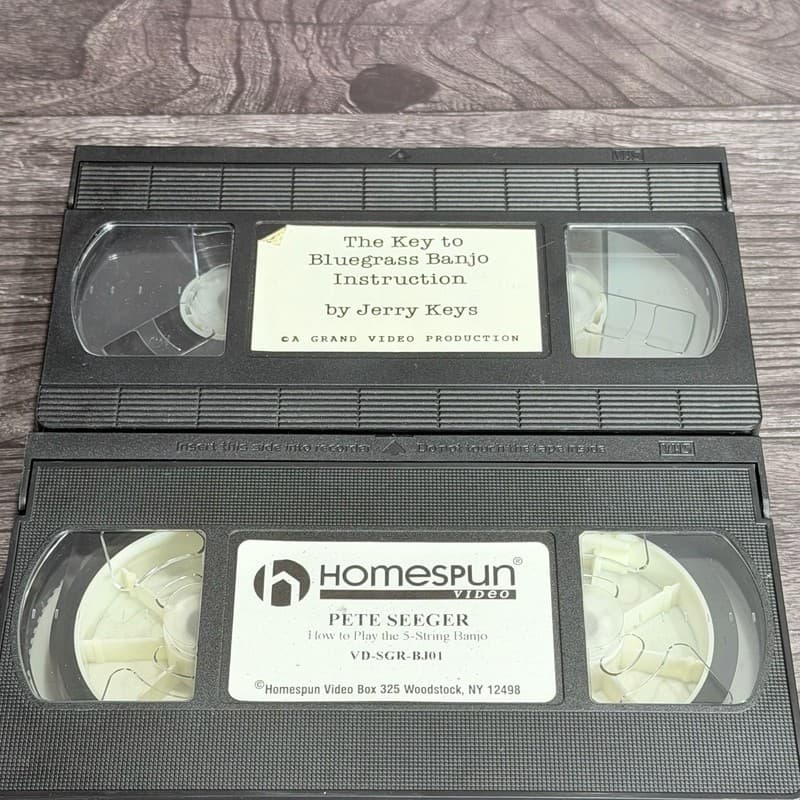 Banjo Instructional VHS Lot: Pete Seeger How to Play 5-String Banjo & Jerry Keys - Thumbnail 10
