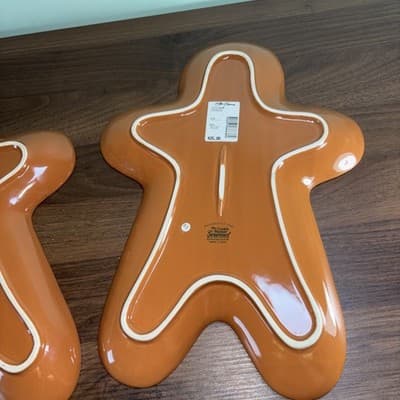 The Cook's Bazaar Gourmet Collection Gingerbread Cookie Platters Set Of 2 Trays - Thumbnail 13